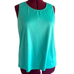 Womens Top Size XL Teal Tank Summer Resort Ready Professional Layering Office